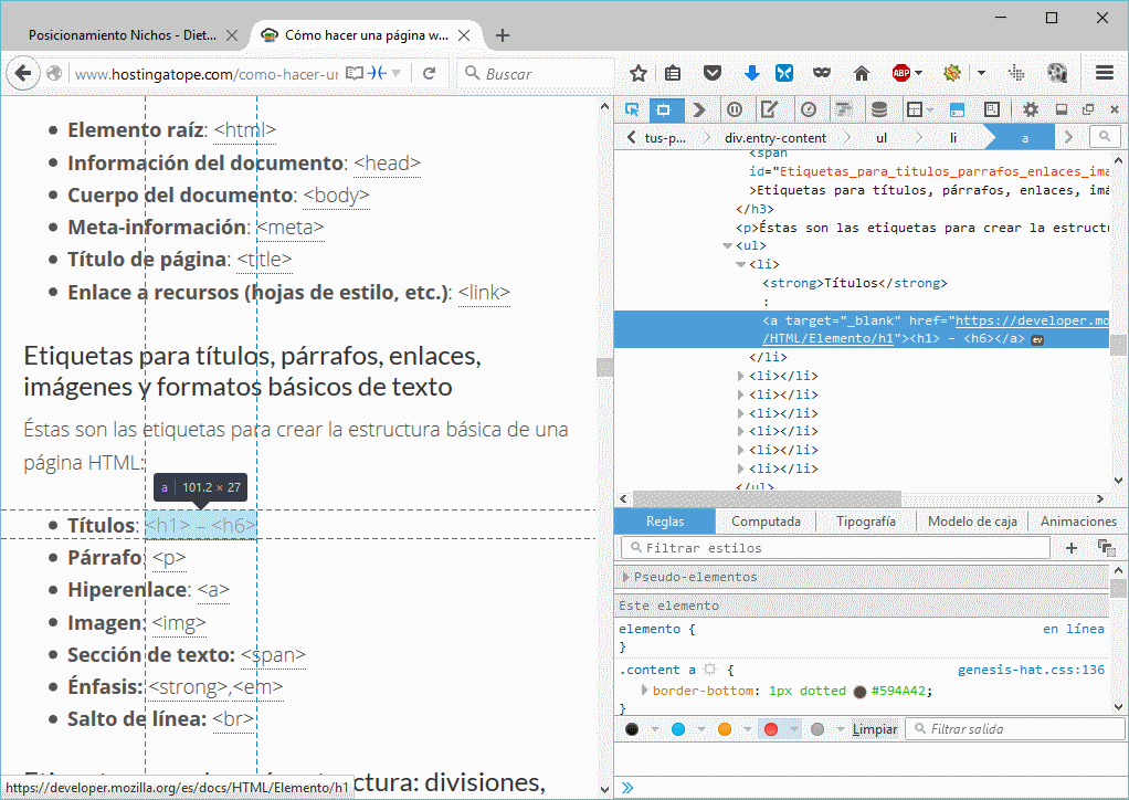 Captura de página html